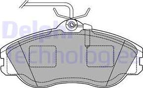 Delphi LP1454 - Гальмівні колодки, дискові гальма autozip.com.ua