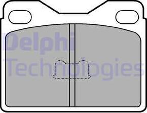 Delphi LP145 - Гальмівні колодки, дискові гальма autozip.com.ua