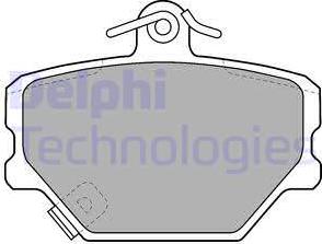 Delphi LP1465 - Гальмівні колодки, дискові гальма autozip.com.ua