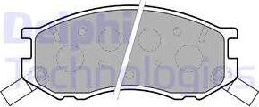 Delphi LP1461 - Гальмівні колодки, дискові гальма autozip.com.ua