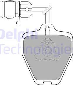 Delphi LP1463 - Гальмівні колодки, дискові гальма autozip.com.ua