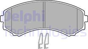 Delphi LP1462 - Гальмівні колодки, дискові гальма autozip.com.ua