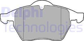 Delphi LP1407 - Гальмівні колодки, дискові гальма autozip.com.ua