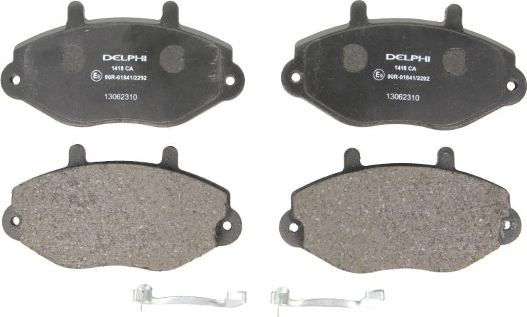 Delphi LP1418 - Гальмівні колодки, дискові гальма autozip.com.ua