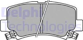 Delphi LP1439 - Гальмівні колодки, дискові гальма autozip.com.ua