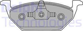 Delphi LP1436 - Гальмівні колодки, дискові гальма autozip.com.ua