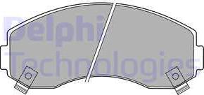 Delphi LP1433 - Гальмівні колодки, дискові гальма autozip.com.ua