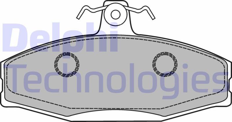 Delphi LP1429 - Гальмівні колодки, дискові гальма autozip.com.ua