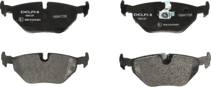 Delphi LP1423 - Гальмівні колодки, дискові гальма autozip.com.ua