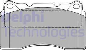 Delphi LP1422 - Гальмівні колодки, дискові гальма autozip.com.ua