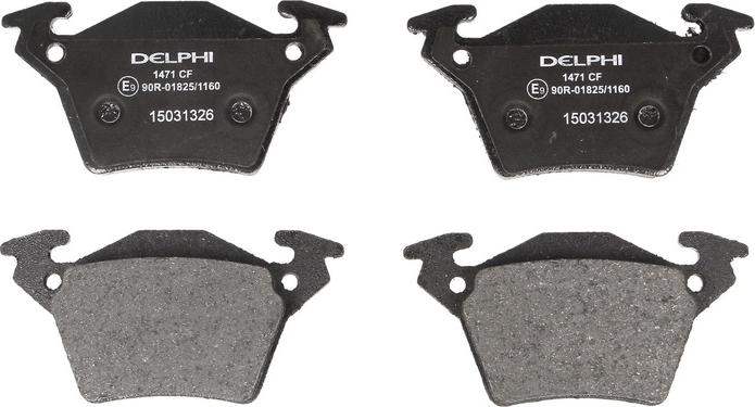 Delphi LP1471 - Гальмівні колодки, дискові гальма autozip.com.ua