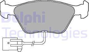Delphi LP1598 - Гальмівні колодки, дискові гальма autozip.com.ua