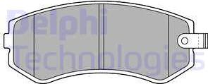 Delphi LP1544 - Гальмівні колодки, дискові гальма autozip.com.ua