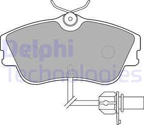 Delphi LP1542 - Гальмівні колодки, дискові гальма autozip.com.ua