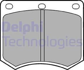 Delphi LP154 - Гальмівні колодки, дискові гальма autozip.com.ua