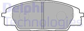 Delphi LP1559 - Гальмівні колодки, дискові гальма autozip.com.ua