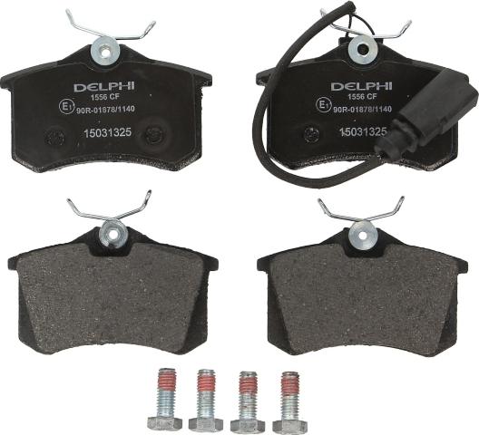 Delphi LP1556 - Гальмівні колодки, дискові гальма autozip.com.ua