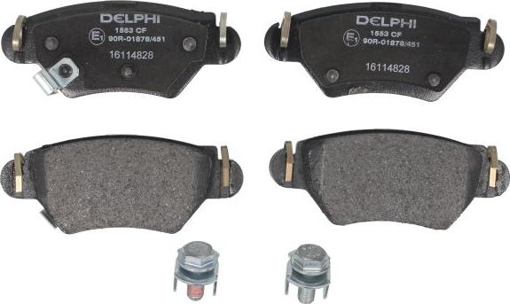 Delphi LP1553 - Гальмівні колодки, дискові гальма autozip.com.ua