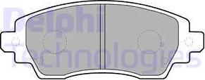 Delphi LP1560 - Гальмівні колодки, дискові гальма autozip.com.ua