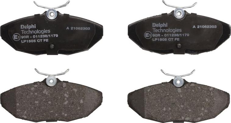 Delphi LP1505 - Гальмівні колодки, дискові гальма autozip.com.ua