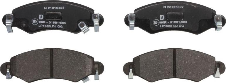 Delphi LP1500 - Гальмівні колодки, дискові гальма autozip.com.ua