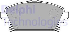 Delphi LP1503 - Гальмівні колодки, дискові гальма autozip.com.ua