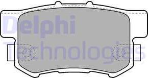 Delphi LP1507 - Гальмівні колодки, дискові гальма autozip.com.ua