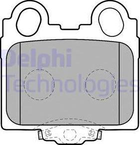 Delphi LP1510 - Гальмівні колодки, дискові гальма autozip.com.ua