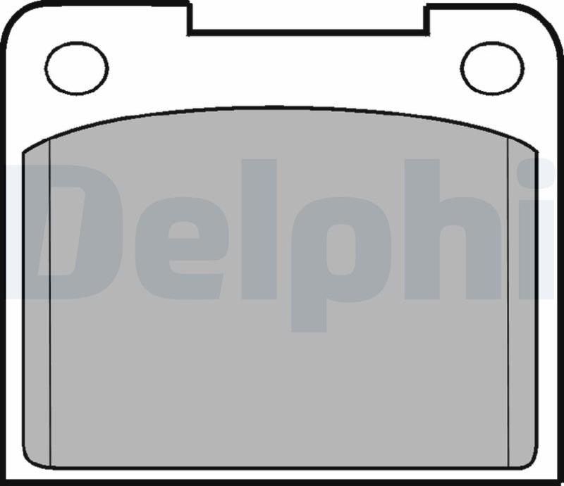 Delphi LP15-17B1 - Гальмівні колодки, дискові гальма autozip.com.ua