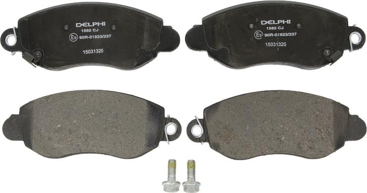 Delphi LP1582 - Гальмівні колодки, дискові гальма autozip.com.ua