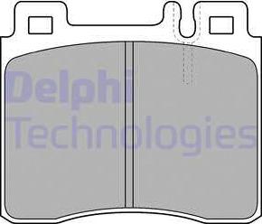 Delphi LP1538 - Гальмівні колодки, дискові гальма autozip.com.ua