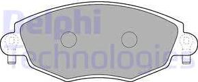 Delphi LP1533 - Гальмівні колодки, дискові гальма autozip.com.ua