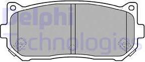 Delphi LP1528 - Гальмівні колодки, дискові гальма autozip.com.ua