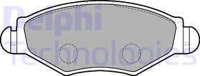Delphi LP1699-18B1 - Гальмівні колодки, дискові гальма autozip.com.ua