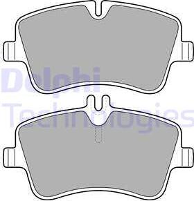 Delphi LP1696-18B1 - Гальмівні колодки, дискові гальма autozip.com.ua