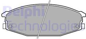Delphi LP1698 - Гальмівні колодки, дискові гальма autozip.com.ua