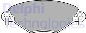 Delphi LP1654 - Гальмівні колодки, дискові гальма autozip.com.ua