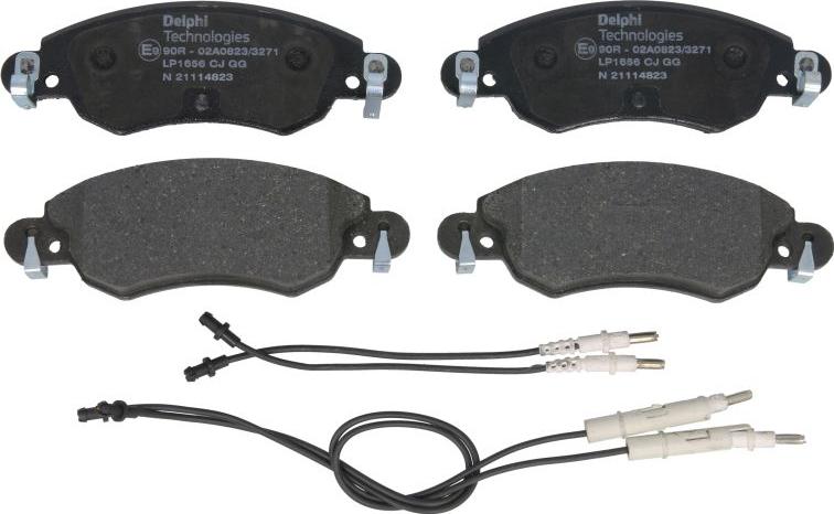Delphi LP1656 - Гальмівні колодки, дискові гальма autozip.com.ua