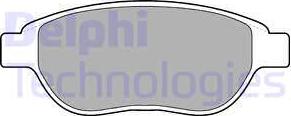 Delphi LP1653 - Гальмівні колодки, дискові гальма autozip.com.ua