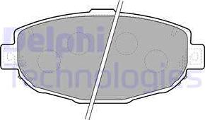 Delphi LP1661 - Гальмівні колодки, дискові гальма autozip.com.ua