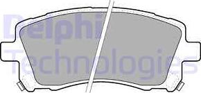 Delphi LP1663 - Гальмівні колодки, дискові гальма autozip.com.ua