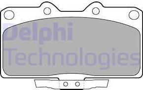 Delphi LP1662 - Гальмівні колодки, дискові гальма autozip.com.ua