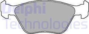 Delphi LP1602 - Гальмівні колодки, дискові гальма autozip.com.ua