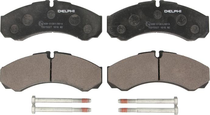 Delphi LP1616 - Гальмівні колодки, дискові гальма autozip.com.ua