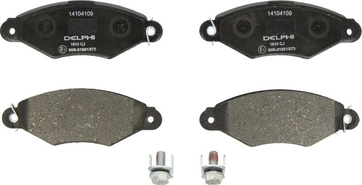 Delphi LP1610 - Гальмівні колодки, дискові гальма autozip.com.ua