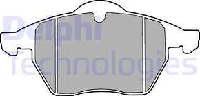 Delphi LP1613 - Гальмівні колодки, дискові гальма autozip.com.ua