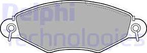 Delphi LP1617 - Гальмівні колодки, дискові гальма autozip.com.ua