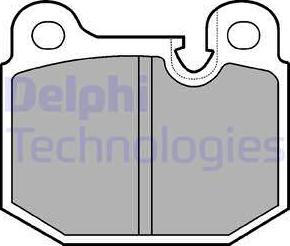 Delphi LP161 - Гальмівні колодки, дискові гальма autozip.com.ua