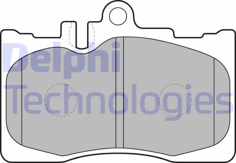 Delphi LP1689 - Гальмівні колодки, дискові гальма autozip.com.ua