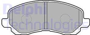 Delphi LP1684 - Гальмівні колодки, дискові гальма autozip.com.ua